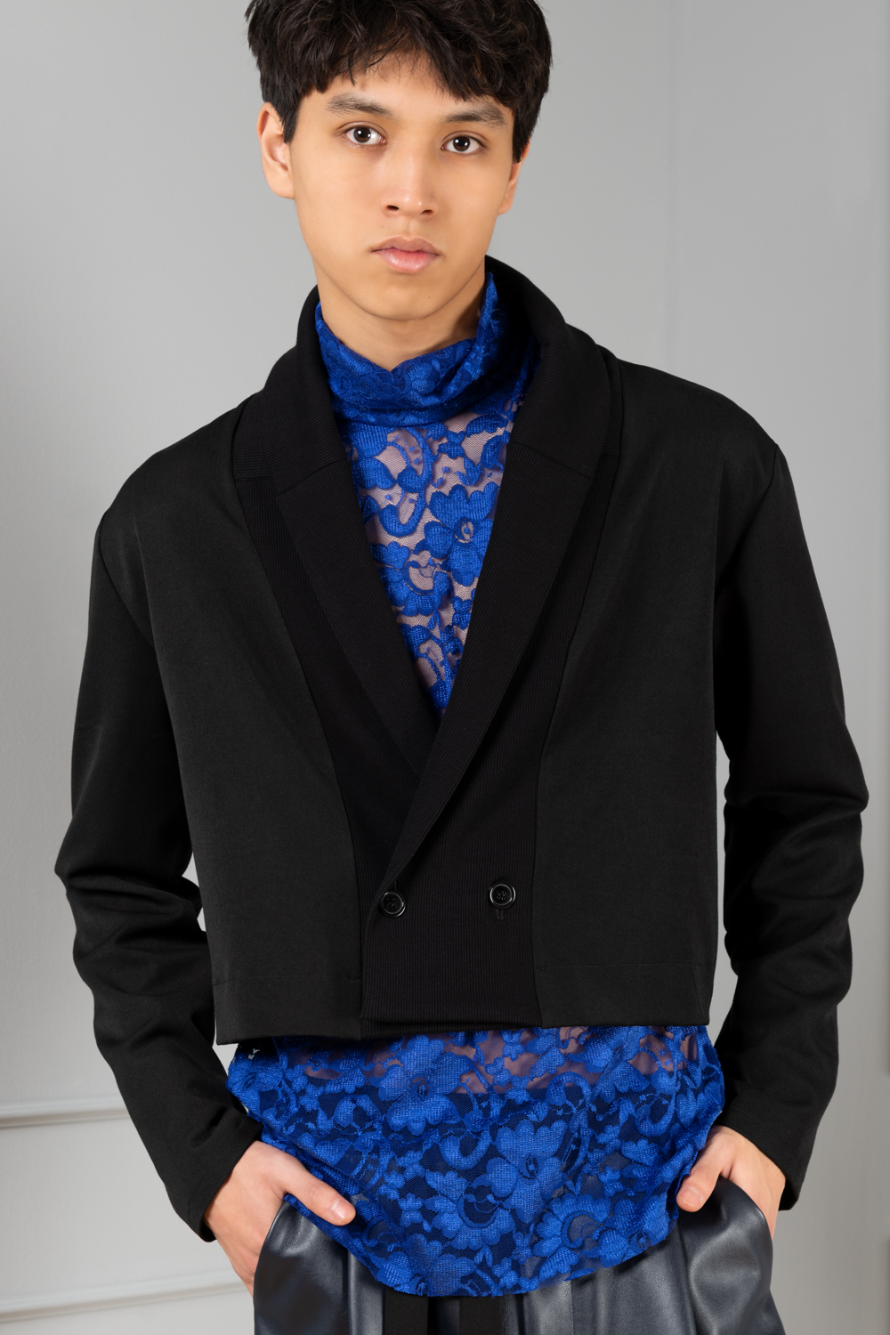 Mens online cardigan blazer