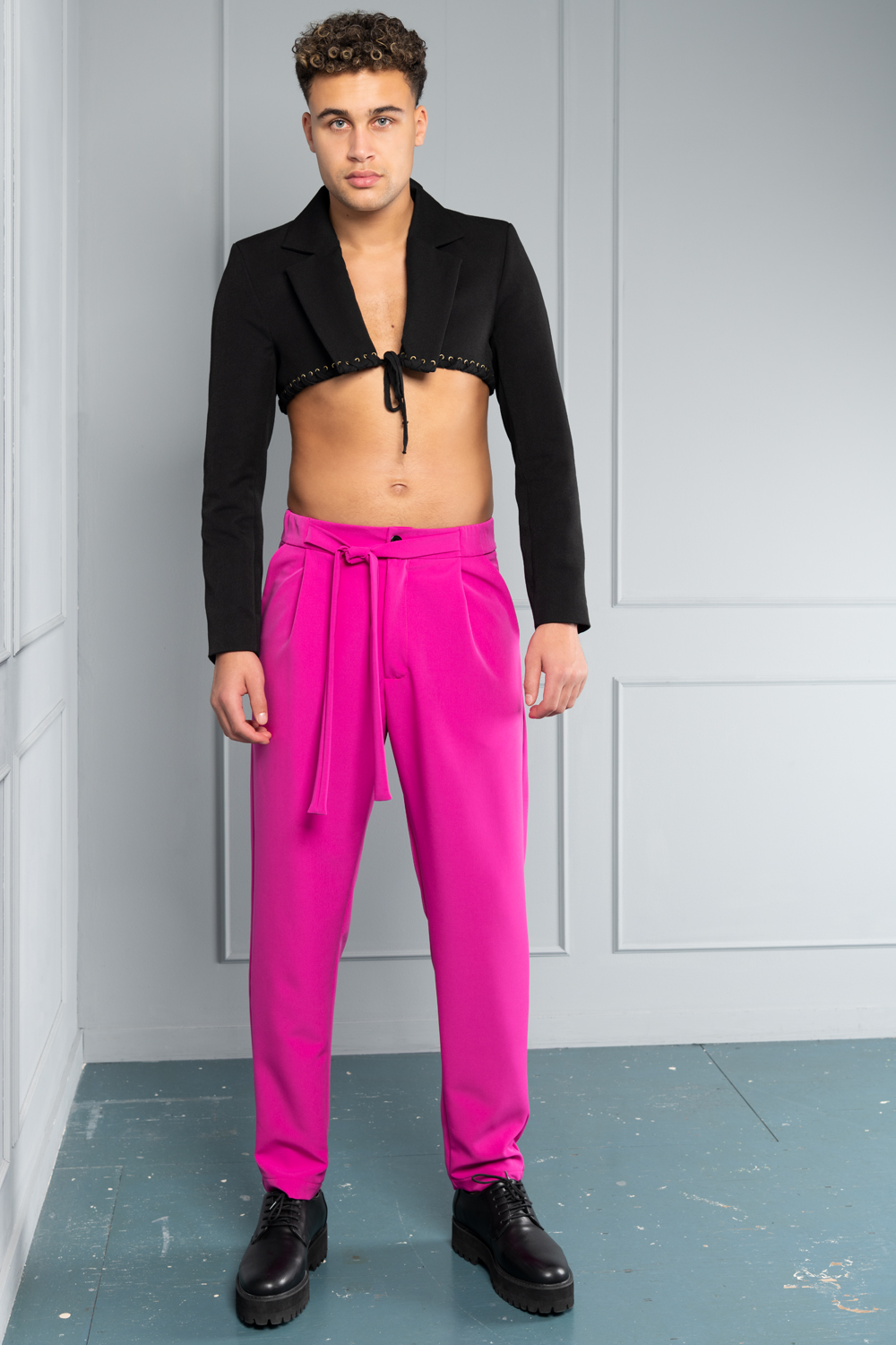 Crop top cheap jacket men