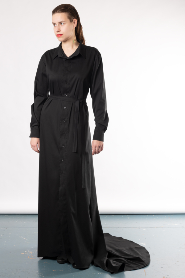black women's shirt dress